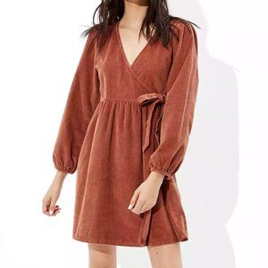 AE Corduroy Wrap Mini Dress
